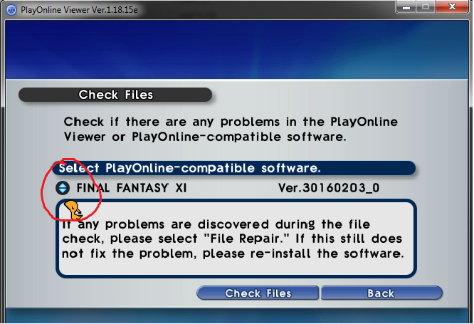 Choose Final Fantasy XI